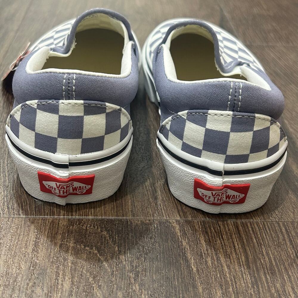 NIB Vans Classic Slip-On Checkerboard Purple Heather Unisex Shoes - Picture 4 of 6